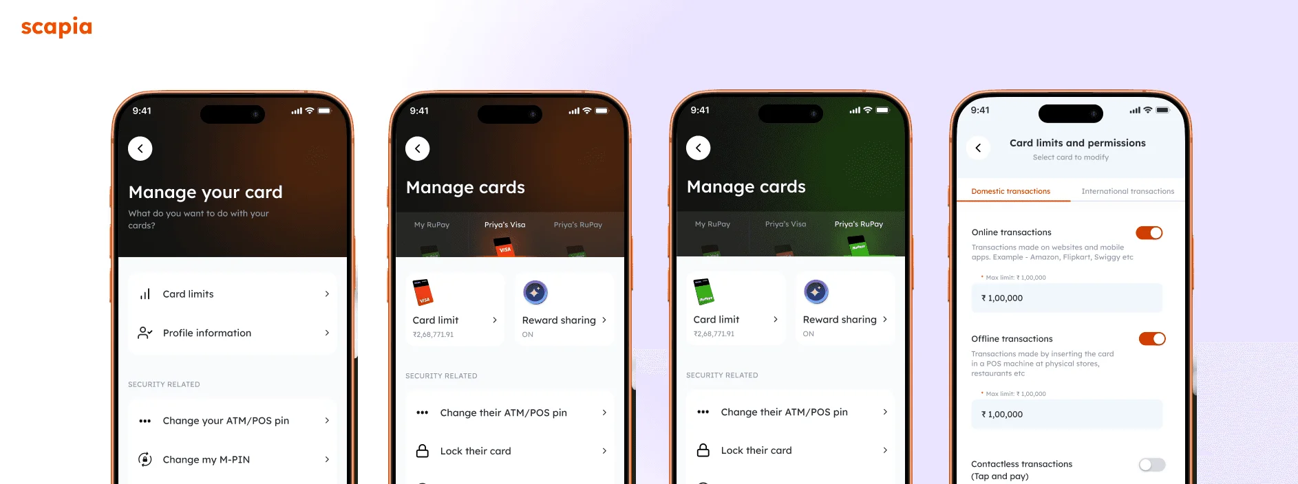 Add On Card Controls