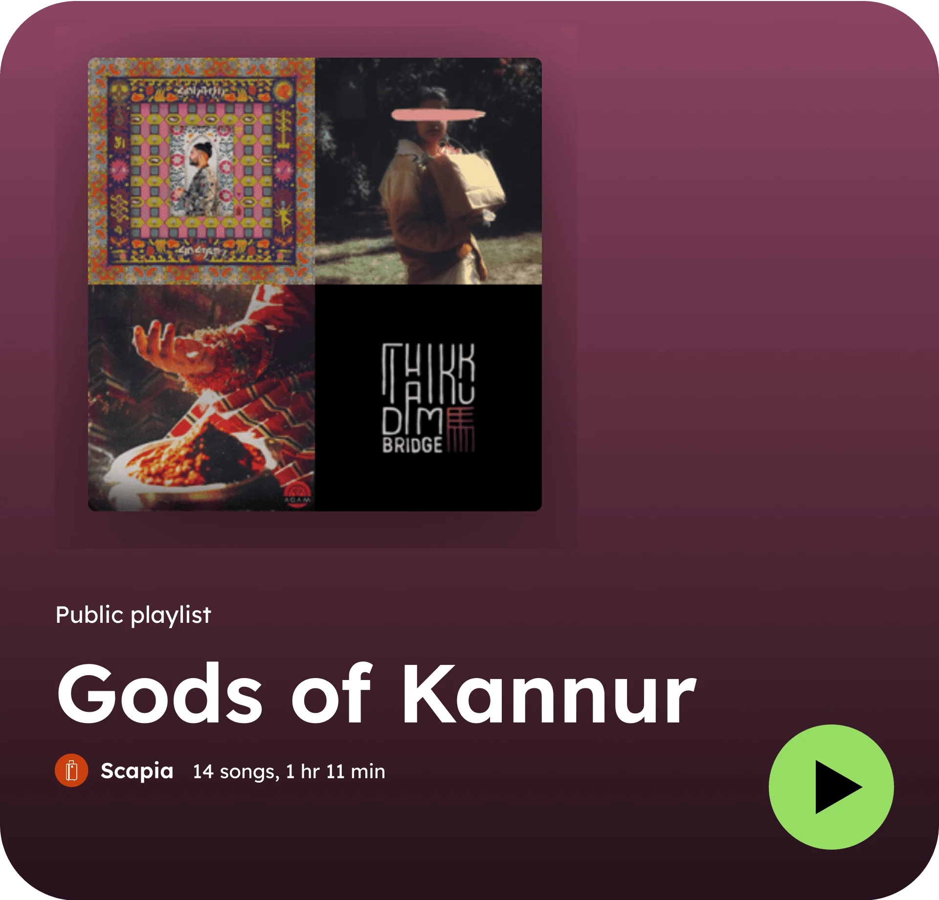 Scapia curated playlists for Postcards from Paradise